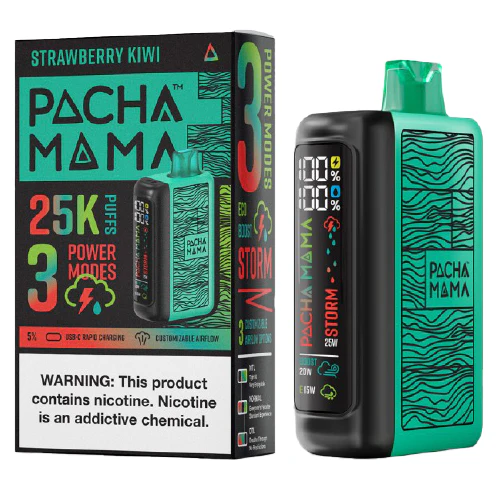 Strawberry Kiwi Disposable Vape (25000 Puffs) by Pachamama 25K