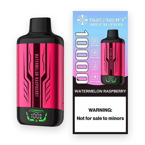 SEREIN MECH-PRO 10000 Puffs Watermelon Raspberry - Image 2